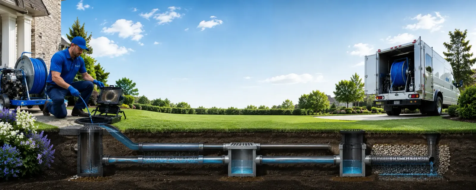 Outdoor drain cleaning information for Scarville, IA